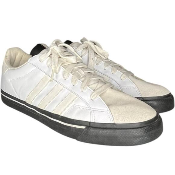 Mens Adidas Matchcourt LYV 029001 Lace-Up Leather Athletic Sneaker Size 13 White - Picture 3 of 6